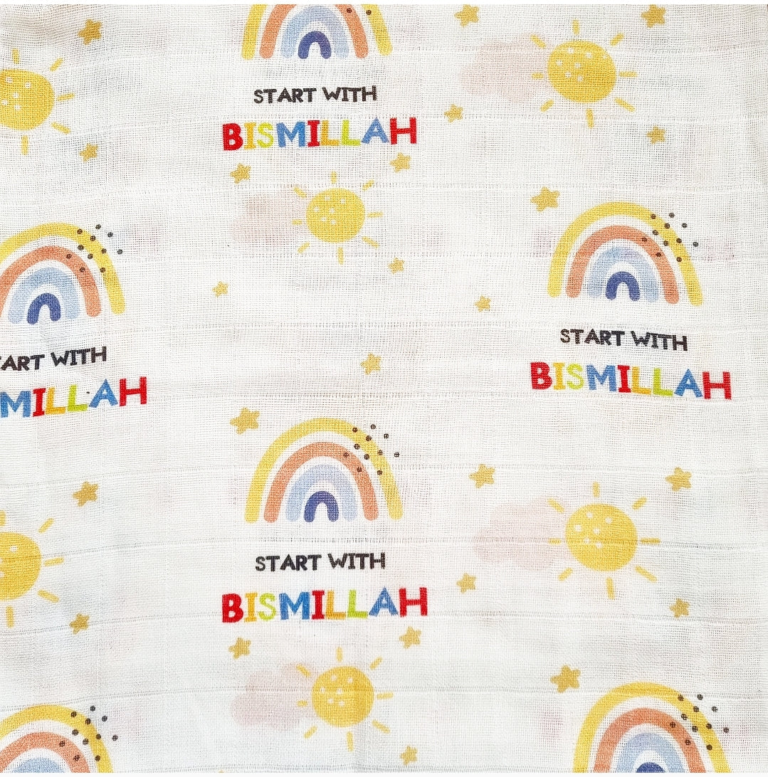 Arabic Alphabet Muslin Cloths - 3 Pack