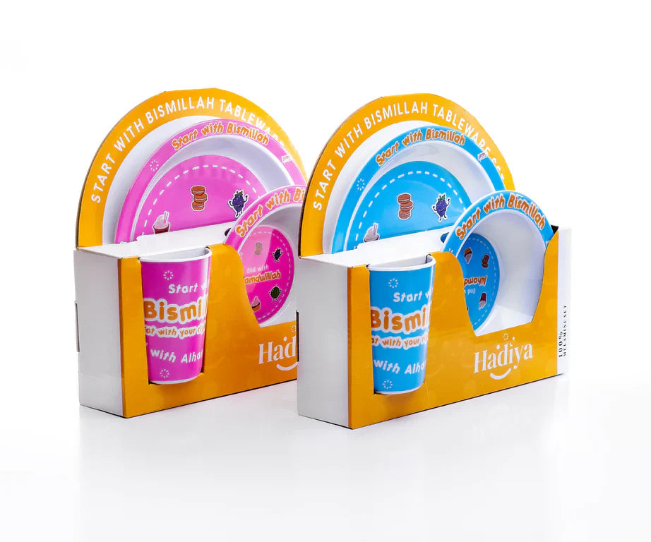 Start with Bismillah Tableware Set - Blue