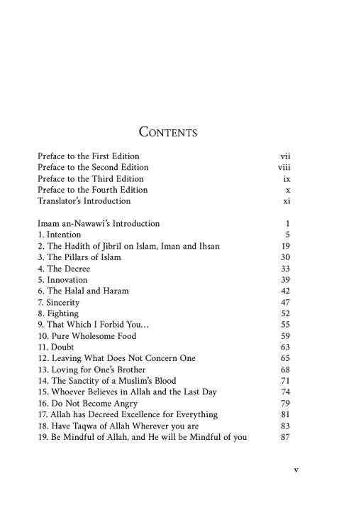 The Complete Forty Hadith of Imam an-Nawawi