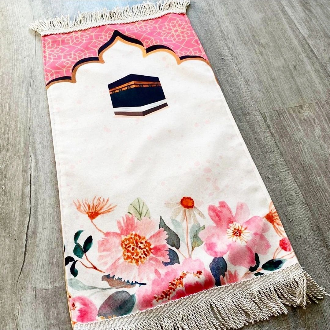 'Kaaba Blooms' Children's Prayer Mat