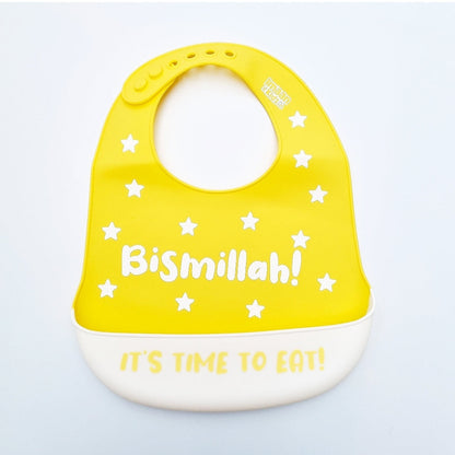 'Bismillah' It's Time To Eat Bib (Yellow)