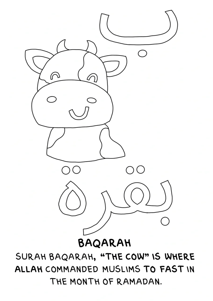 Alif to Yaa of Ramadan: A Coloring Book