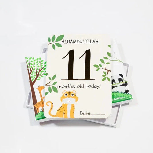 Muslim Baby Milestone Cards