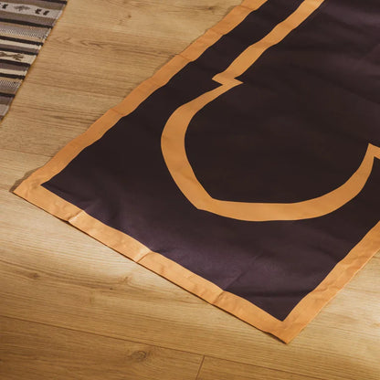 BAHĀ Portable Prayer Mat | Mihrab - Black and Gold