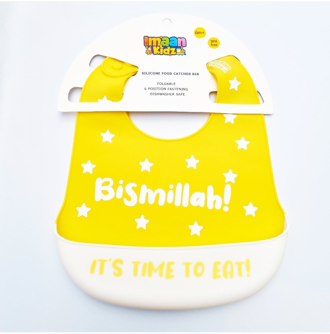 'Bismillah' It's Time To Eat Bib (Yellow)