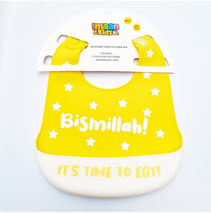 'Bismillah' It's Time To Eat Bib (Yellow)