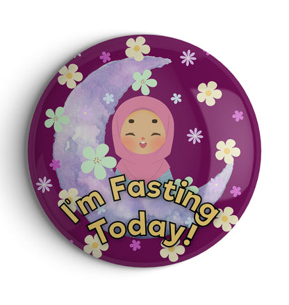 I'm Fasting Today Badge - Girl