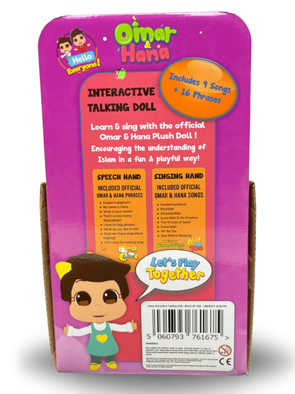 Hana Talking & Singing Interactive Doll - by Omar and Hana