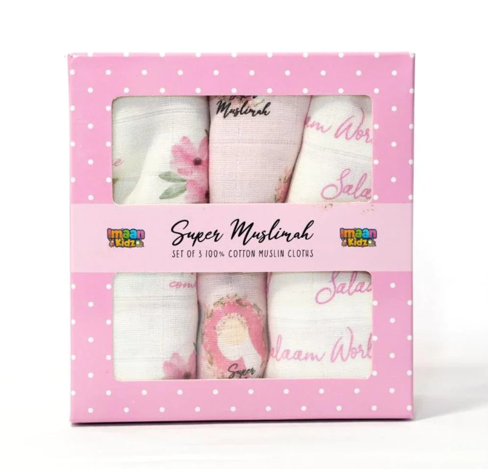 Super Muslimah Muslin Cloths - 3 Pack