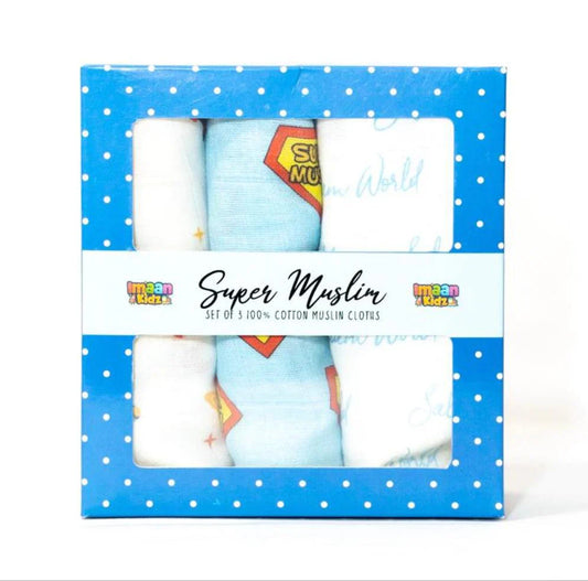 Super Muslim Muslin Cloths - 3 Pack