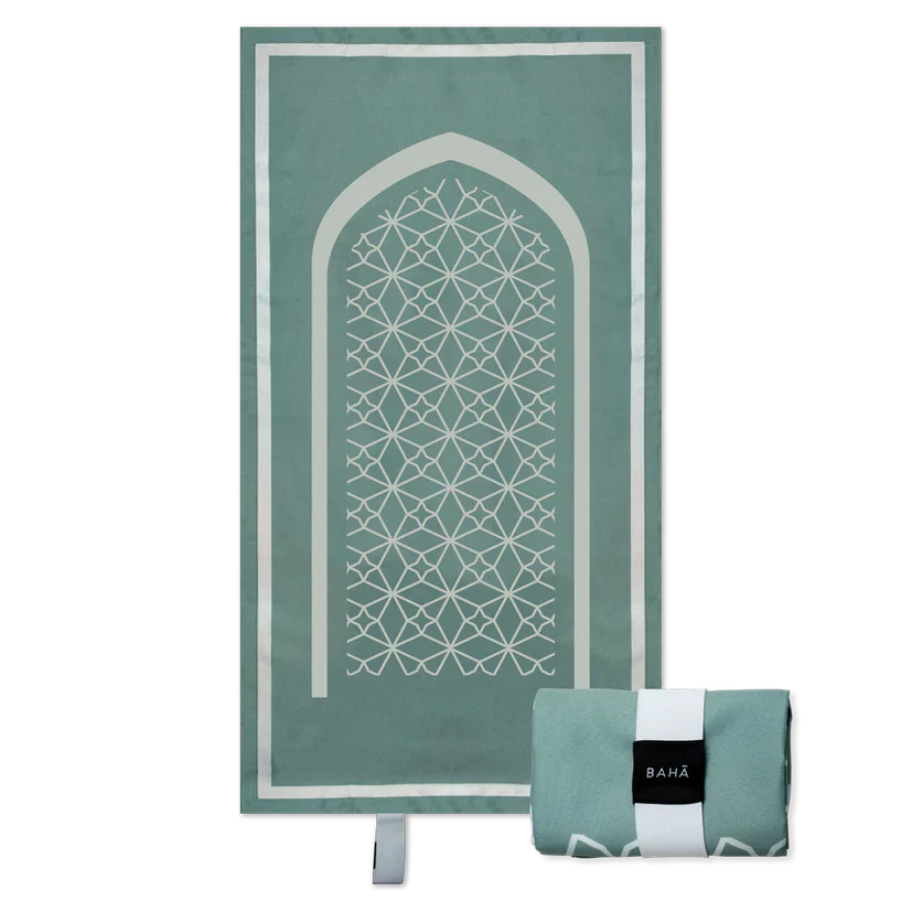 BAHĀ Portable Prayer Mat | Classic - Moss Green