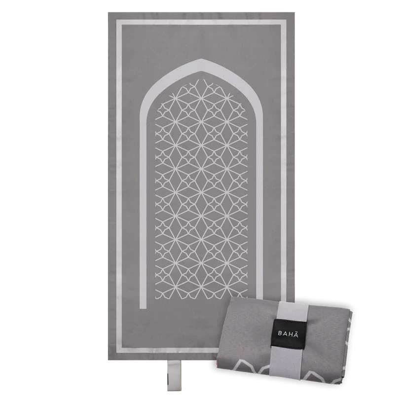 BAHĀ Portable Prayer Mat | Classic - Slate Grey