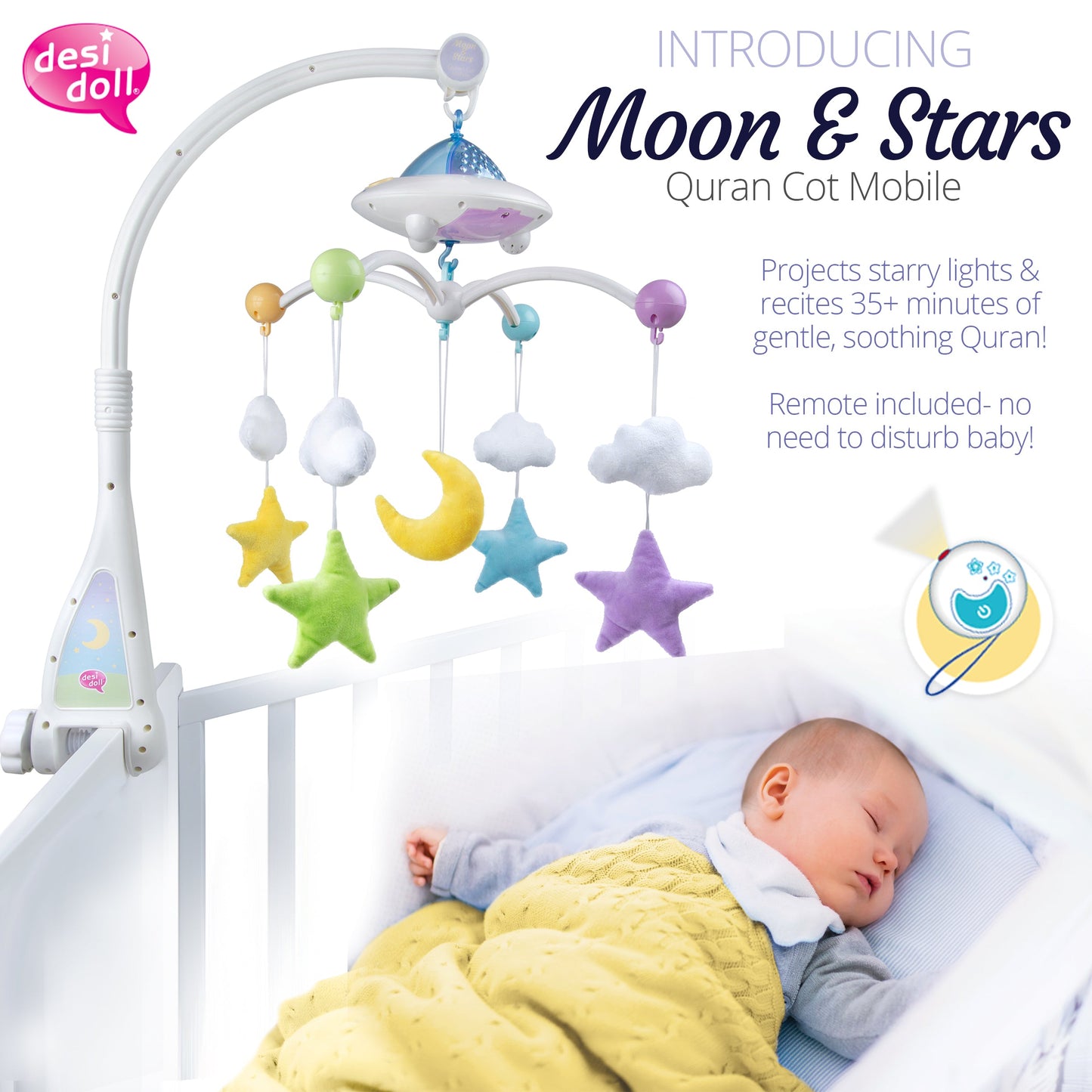 Moon and Star Quran Cot Mobile