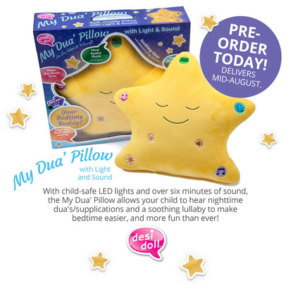 My Dua Star Pillow - Yellow