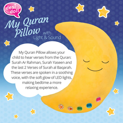 My Quran Moon Pillow - Yellow