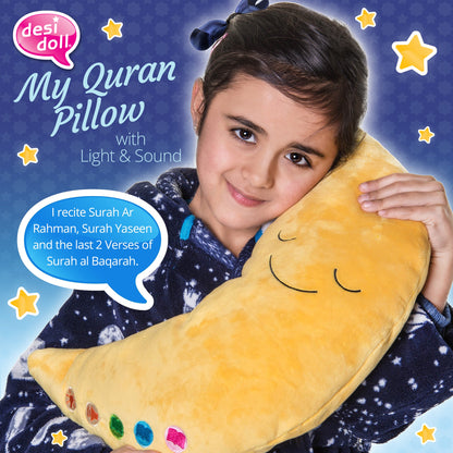 My Quran Moon Pillow - Yellow