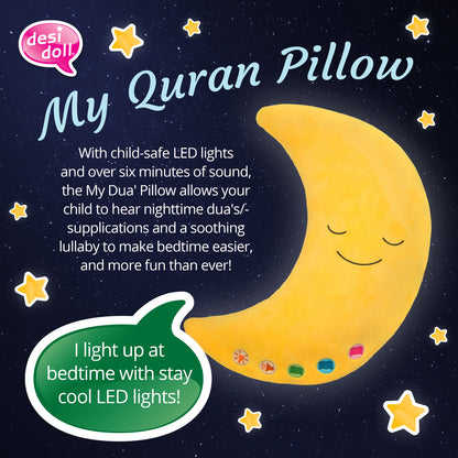 My Quran Moon Pillow - Yellow