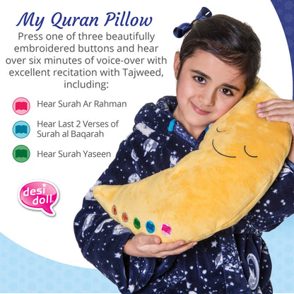 My Quran Moon Pillow - Yellow