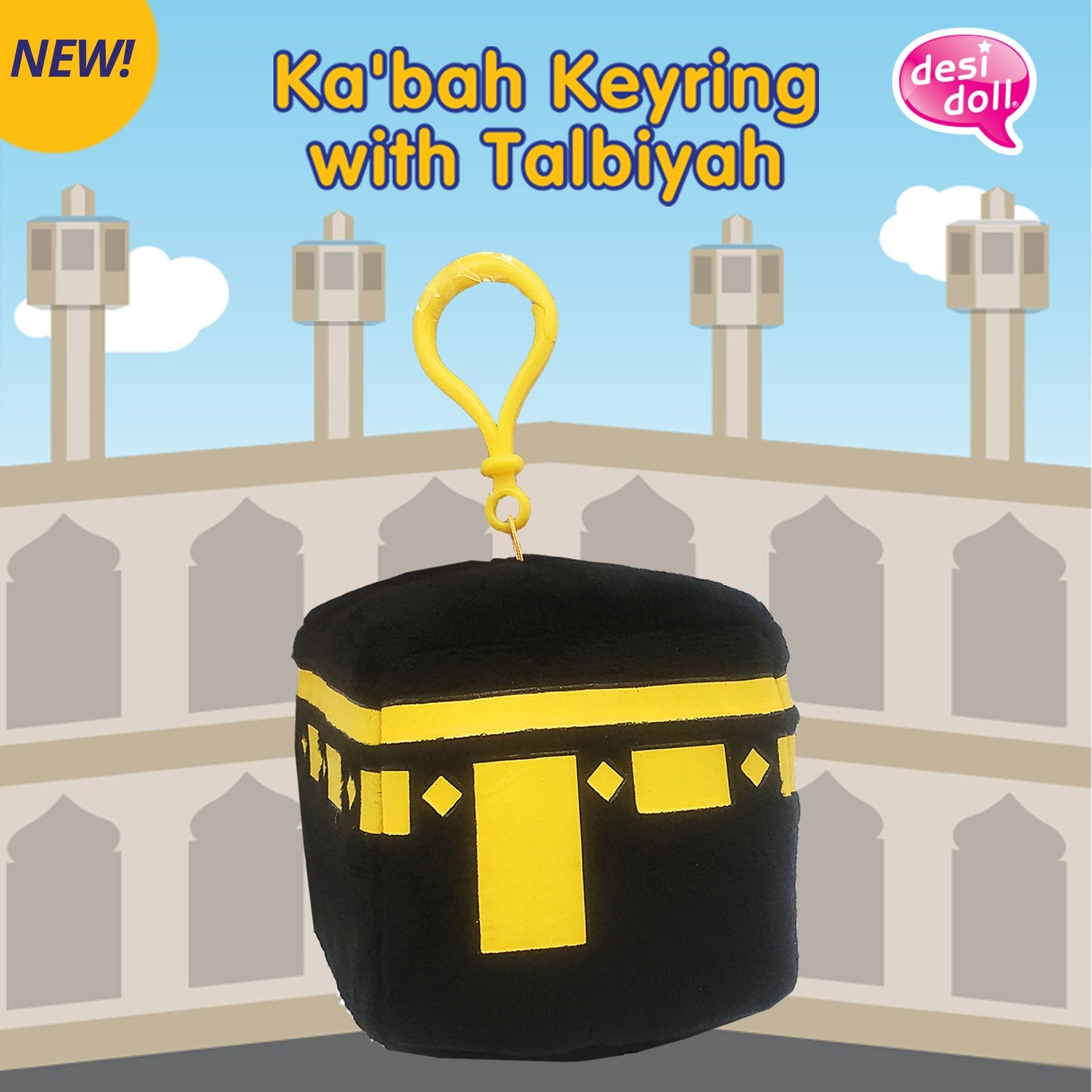 Kabah Keyring with Talbiyah - Islamic Keyring