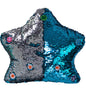 My Dua Pillow - Flippable Sequin Pillows with Light and Sound (Blue / Silver)