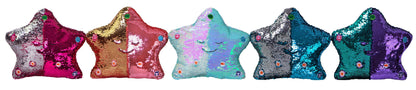 My Dua Pillow - Flippable Sequin Pillows with Light and Sound (Light Blue / Pearl)